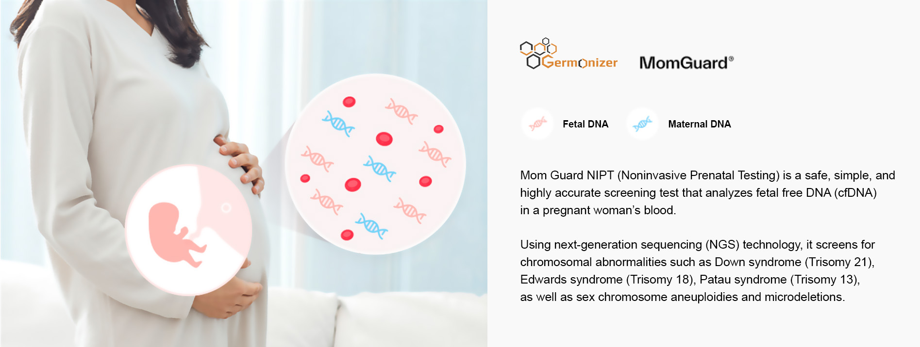 Mom Guard NIPT blood test kit for safe prenatal screening